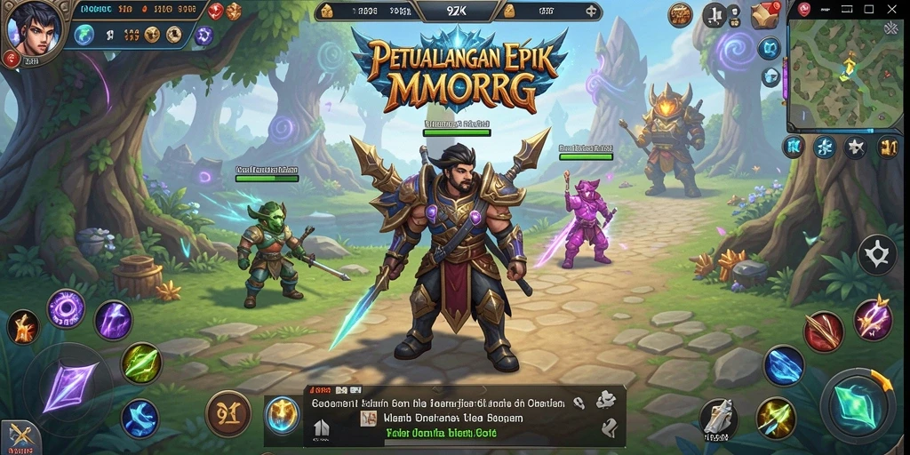 Screenshot gameplay <strong>9ZK</strong> yang menunjukkan pertempuran epik antara pemain.