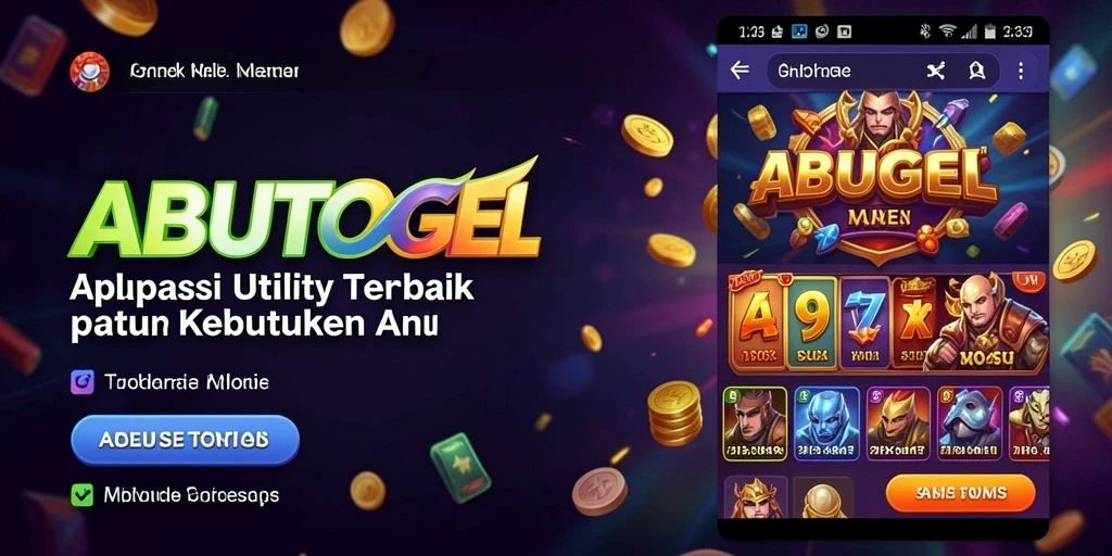 Screenshot utama ABUTOGEL dengan fitur-fitur utility yang berguna.