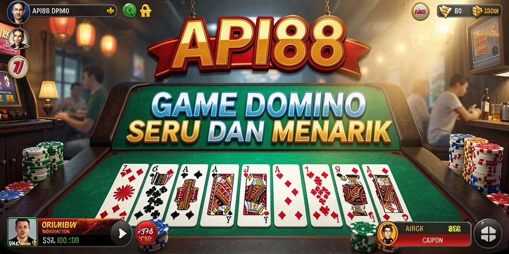 Gameplay Domino yang menegangkan dan menyenangkan.