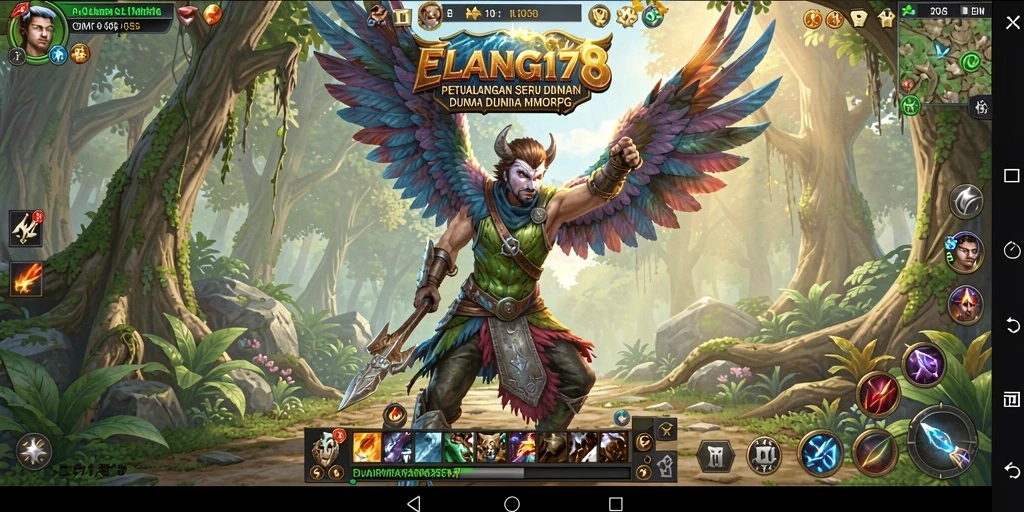 Tampilan gameplay seru dan interaktif dari ELANG178 di dunia MMORPG.