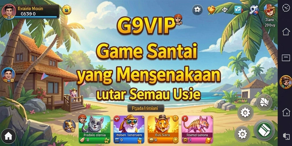 Tampilan menarik dari gameplay G9VIP yang penuh warna.