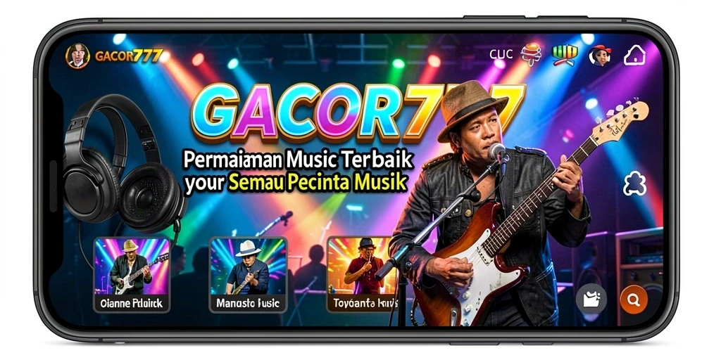 Tampilan gameplay GACOR777 yang menampilkan interaksi musik yang seru.