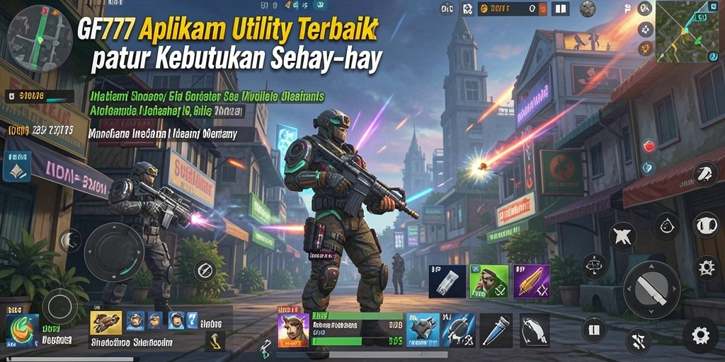 Screenshot GF777 menunjukkan antarmuka aplikasi Utility yang intuitif dan menarik.