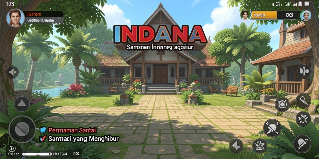 Gameplay seru dan menghibur dalam INDAAA.