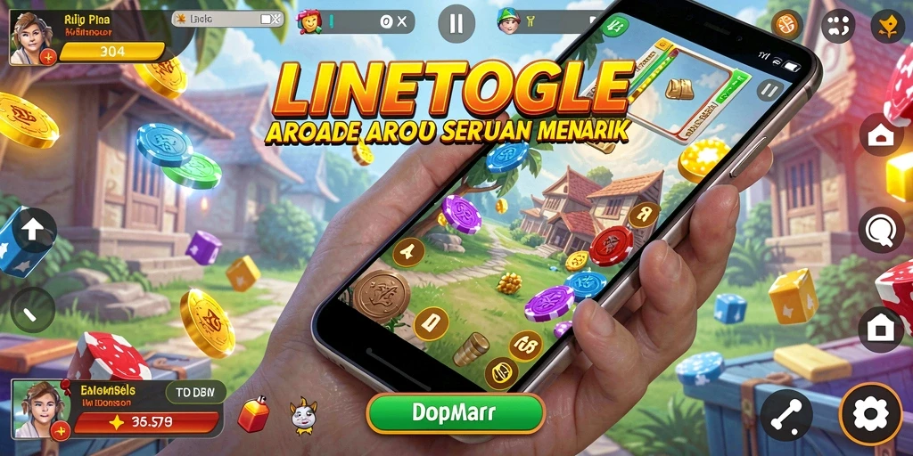 Tampilan gameplay menarik dari LINETOGEL yang memukau.