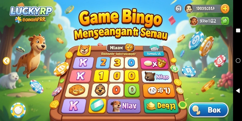 Tampilan utama gameplay LUCKYRP yang penuh warna dan menantang.