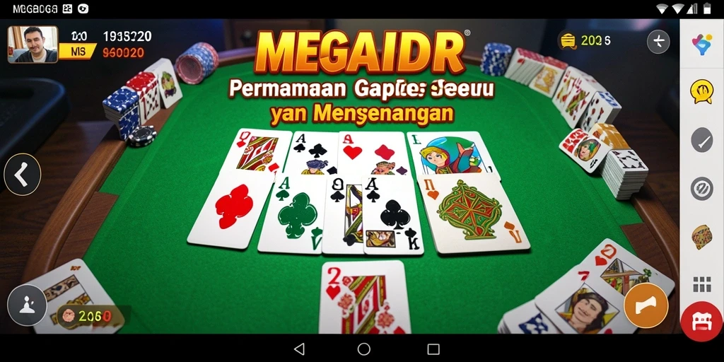 Tampilan menarik saat bermain Gaple di MEGAIDR.