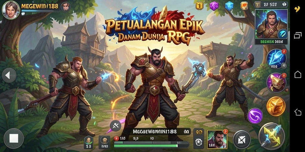 Tangkapan layar MEGEWIN188 menunjukkan aksi RPG yang menegangkan.