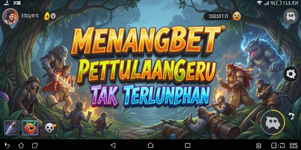 Tampilan gameplay <strong>MENANGBET</strong> dengan aksi petualangan yang mendebarkan.