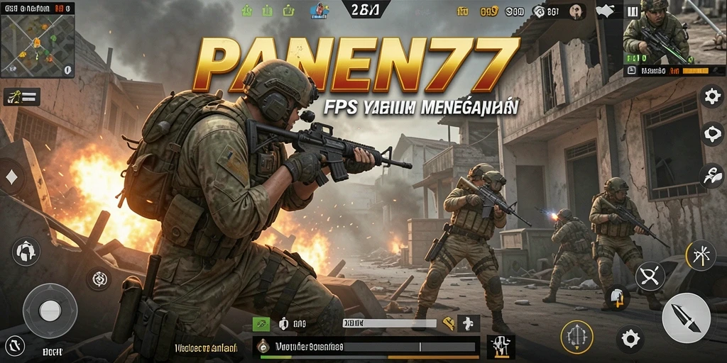 Tampilan seru gameplay FPS dari PANEN77 dengan aksi tembak-menembak yang mendebarkan.
