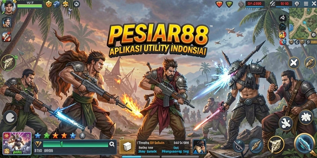 Tampilan antarmuka PESIAR88 yang menarik dan fungsional.
