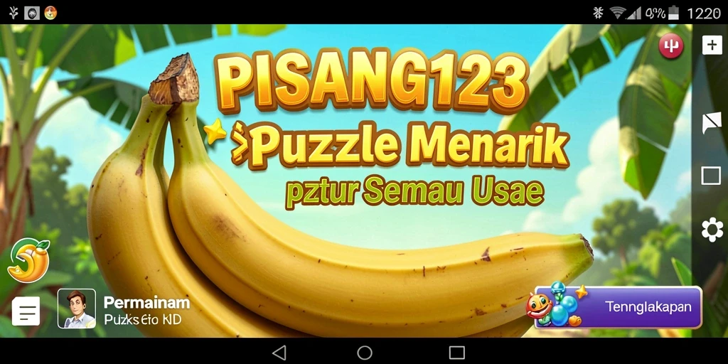 Tampilan menarik dari gameplay PISANG123 yang penuh warna.
