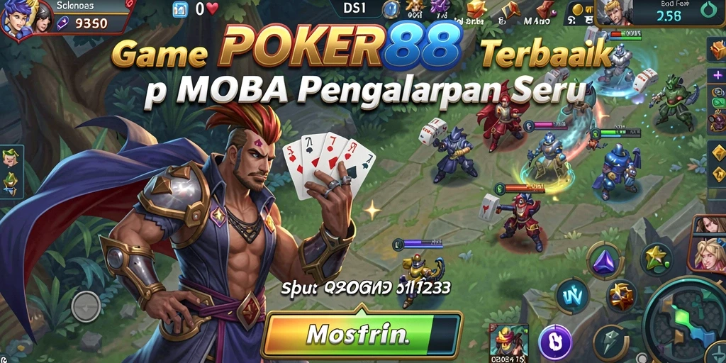 Gameplay seru POKER88 dalam pertarungan MOBA strategis.