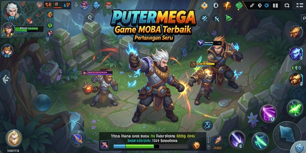 Tampilan gameplay PUTERMEGA yang menegangkan dan seru di medan pertempuran.