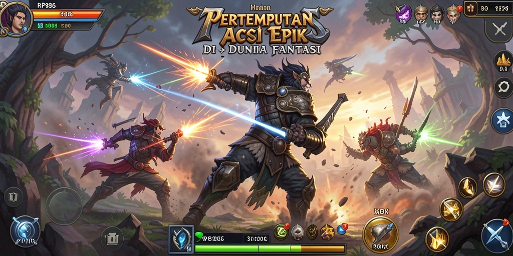 Tangkapan layar RP886 menampilkan aksi pertempuran seru dalam gameplay.