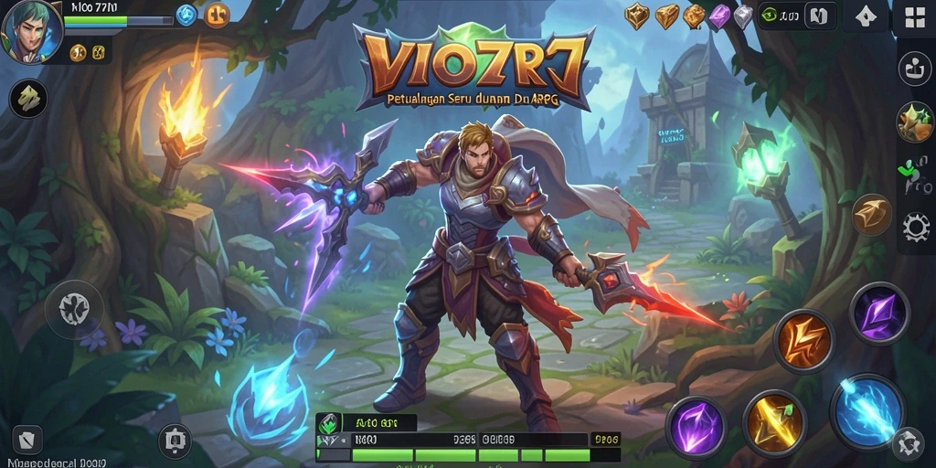 Screenshot VIO77 menampilkan aksi seru gameplay ARPG.