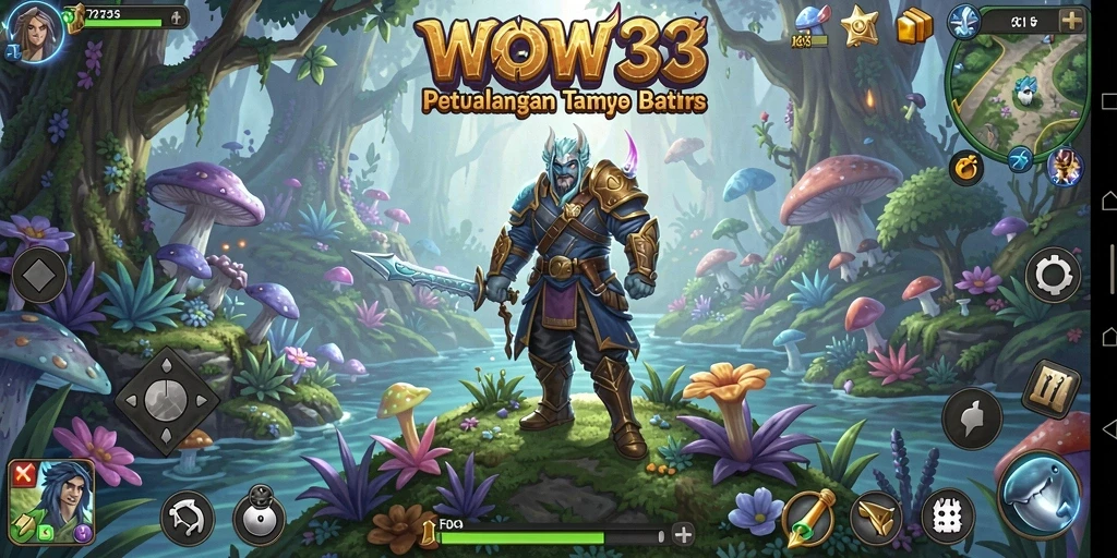 Screenshot WOW33 menampilkan aksi seru dalam dunia petualangan.